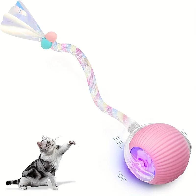 Cat Interactive Ball Toy Automatic Rolling Ball Rechargeable Smart Pet Interactive Toy Self-Moving Smart Interactive Cat Toys