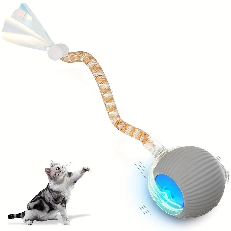 Cat Interactive Ball Toy Automatic Rolling Ball Rechargeable Smart Pet Interactive Toy Self-Moving Smart Interactive Cat Toys