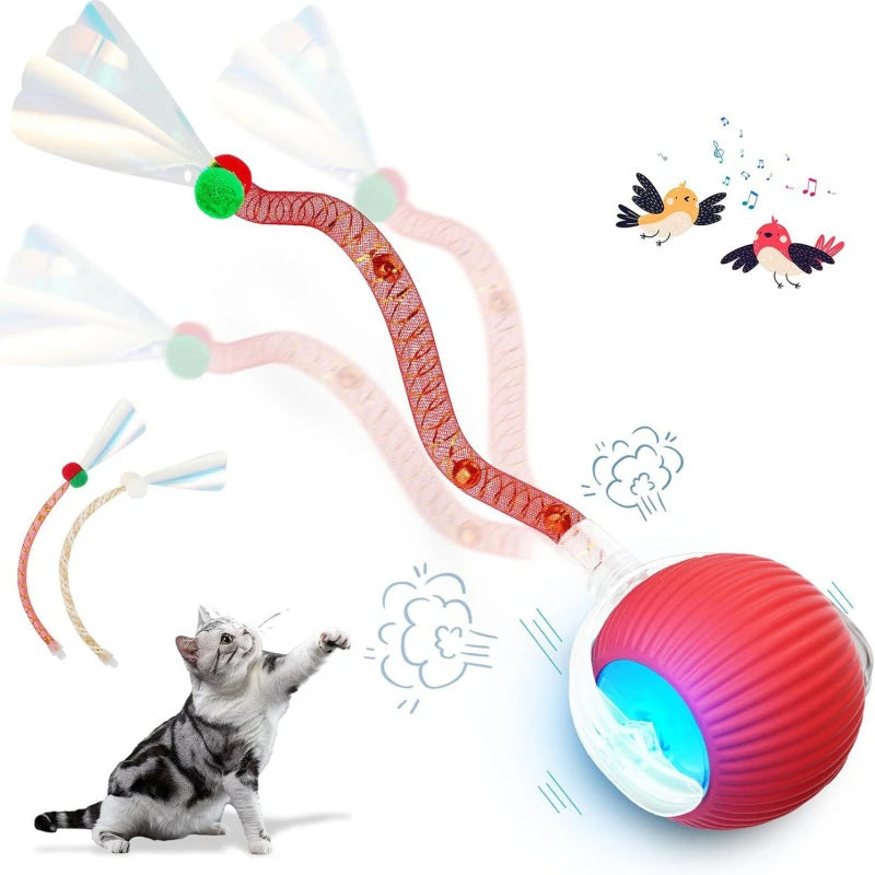 Cat Interactive Ball Toy Automatic Rolling Ball Rechargeable Smart Pet Interactive Toy Self-Moving Smart Interactive Cat Toys
